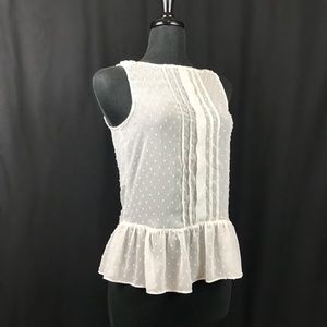 Sheer White Tank Blouse